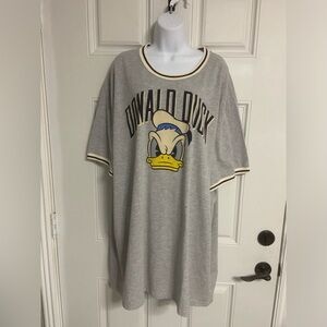10- DISNEY Light Grey DONALD DUCK Pullover T-Shirt
